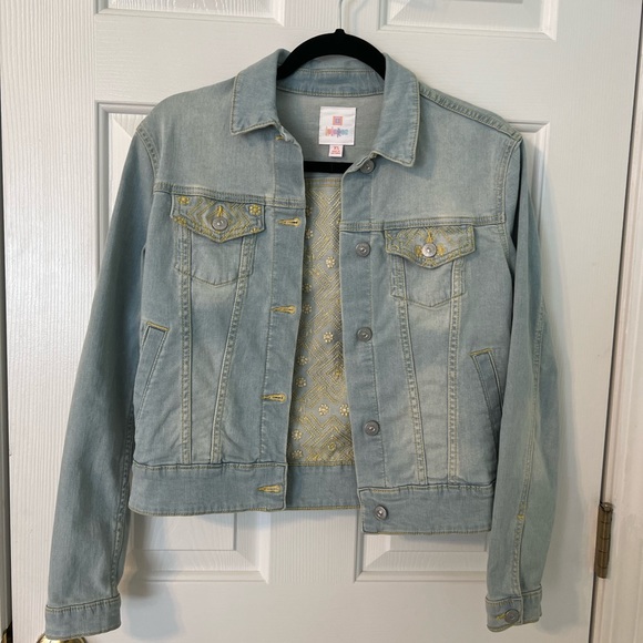 NWT LuLaRoe Embellished Jean Jacket - Picture 1 of 5